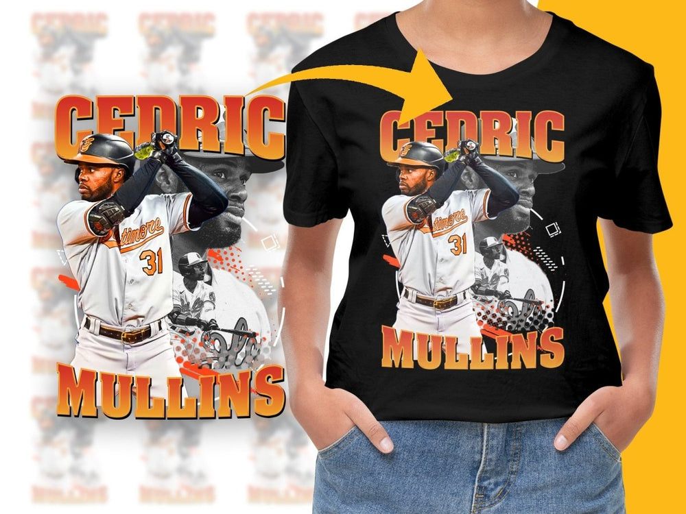 Baltimore Orioles Cedric Mullins Baseball Fan PNG File - Teepew