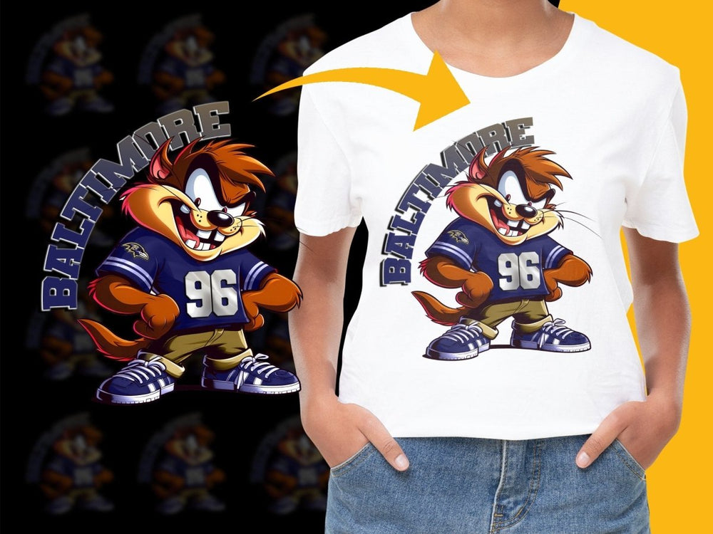 Baltimore Ravens Animated Character Graphic PNG File - Teepew