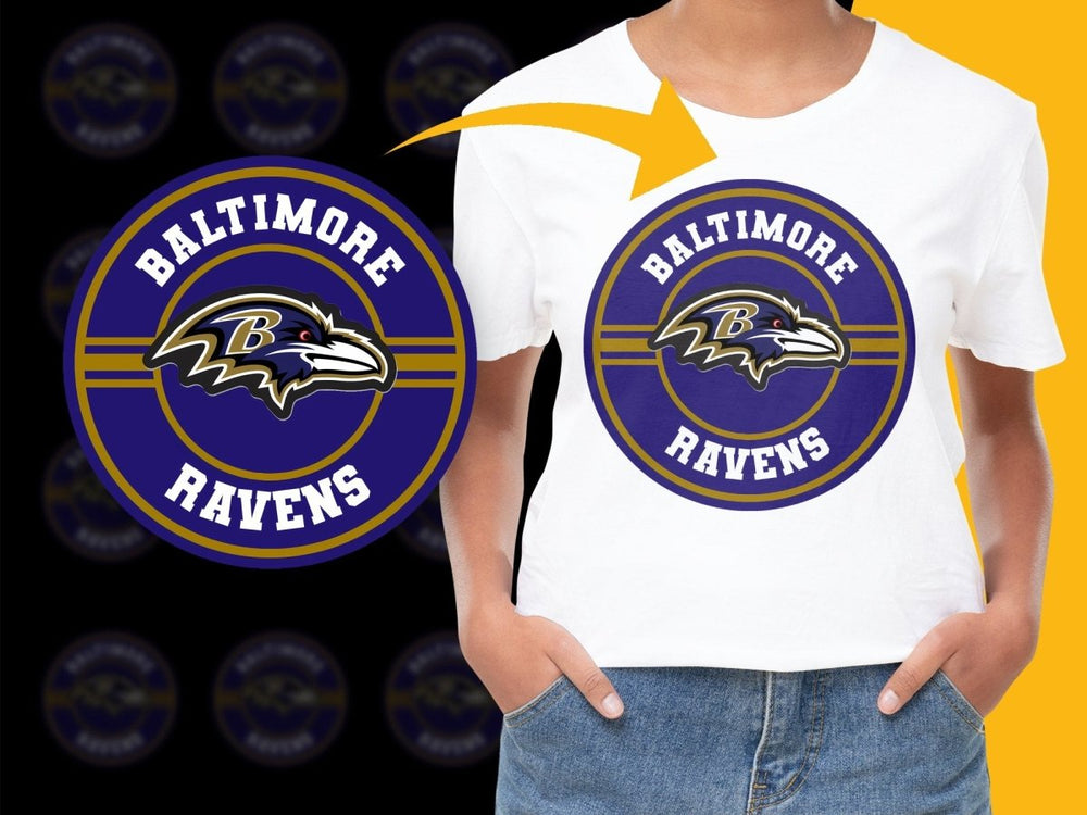 Baltimore Ravens Fans Iconic Graphic PNG File - Teepew