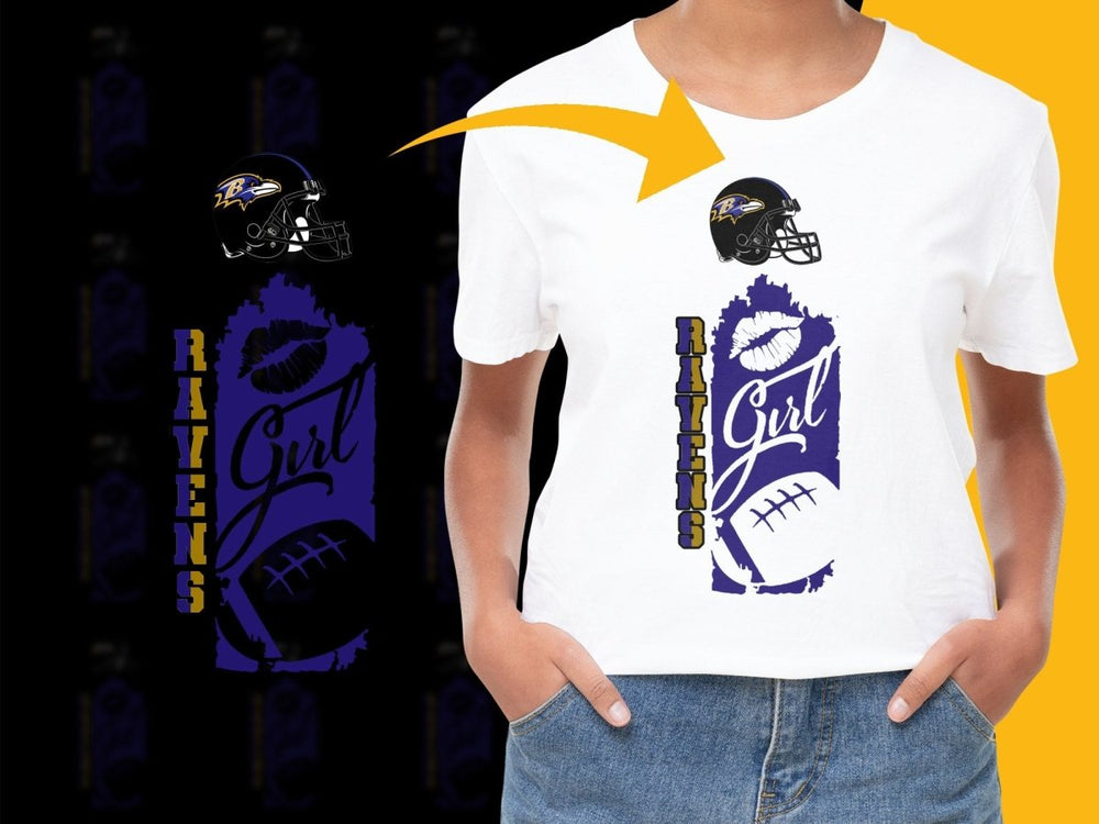Baltimore Ravens Girl Pride Graphic PNG File - Teepew