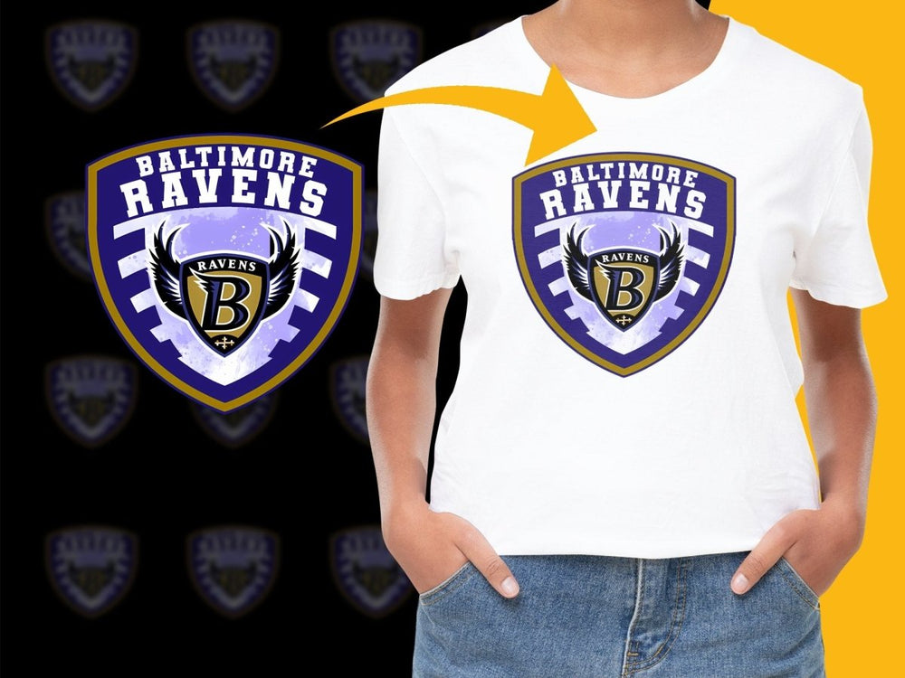 Baltimore Ravens Logo Shield Design PNG File - Teepew