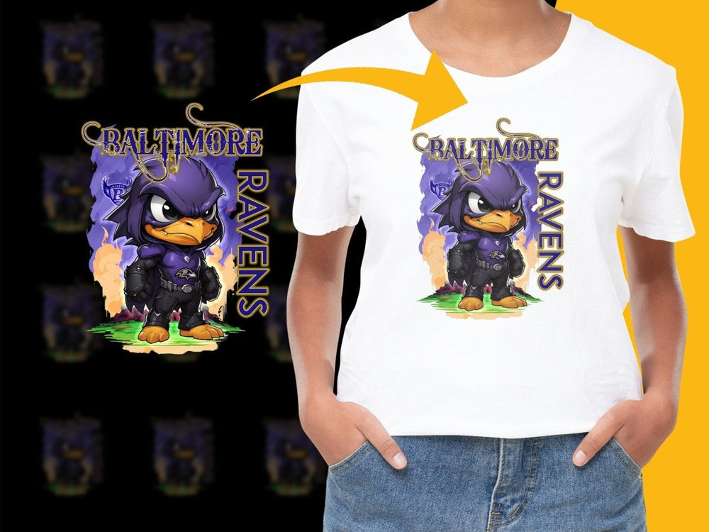 Baltimore Ravens Mascot Graphic Tee Boys PNG File - Teepew