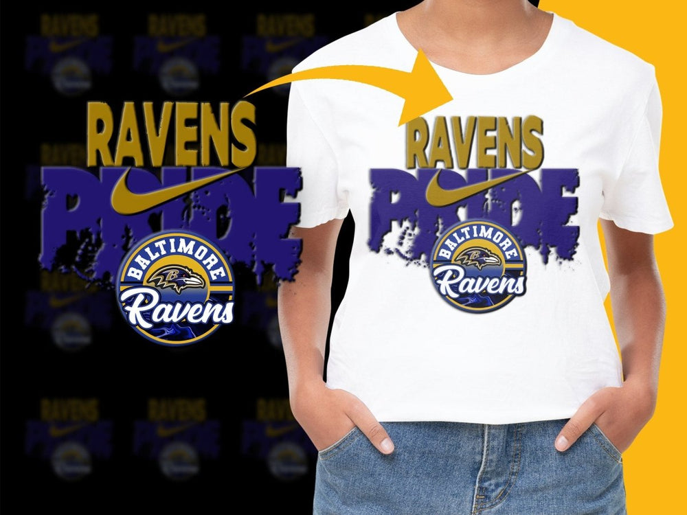 Baltimore Ravens Pride Graphic Design PNG File - Teepew