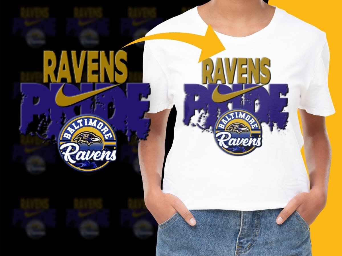 Baltimore Ravens Pride Graphic Design PNG File - Teepew