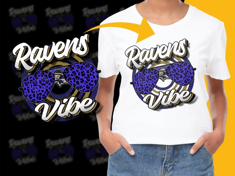 Baltimore Ravens Vibe Graphic Tees Novelty PNG File - Teepew