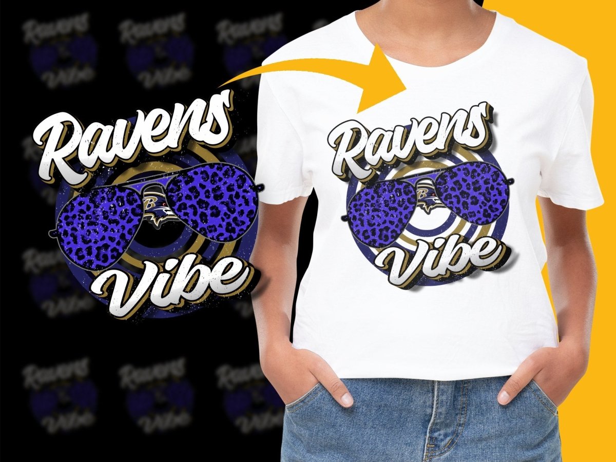 Baltimore Ravens Vibe Graphic Tees Novelty PNG File - Teepew