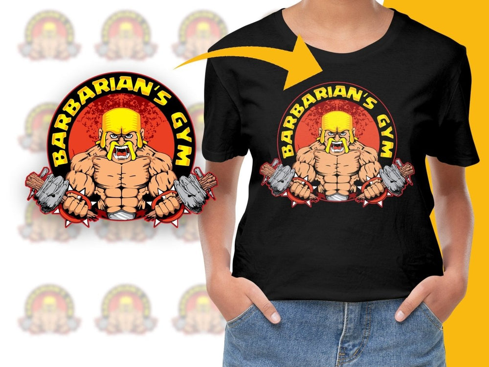 Barbarian's Gym Fitness Unleash The Beast PNG File - Teepew