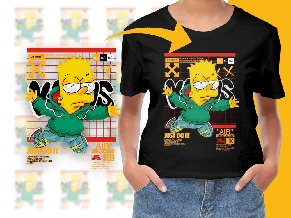 Bart Simpson Streetwear Graphic PNG File - Teepew
