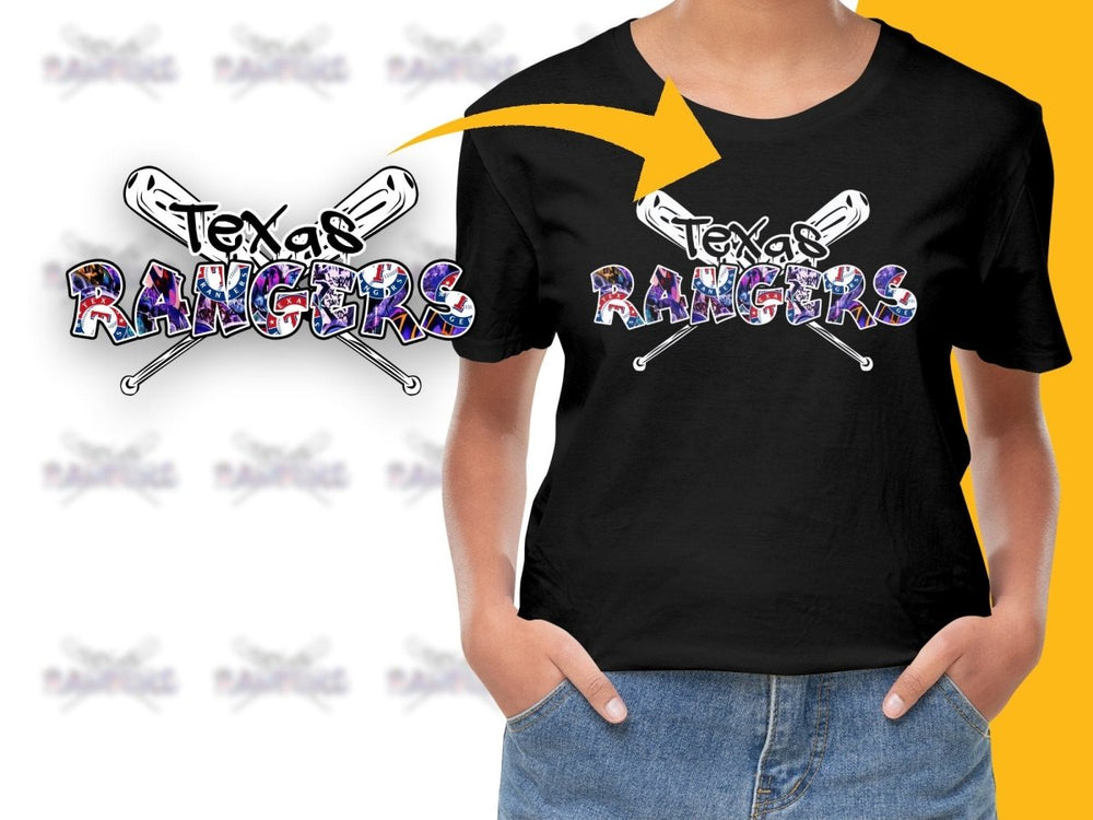 Baseball Bat Team Texas Rangers PNG File - Teepew