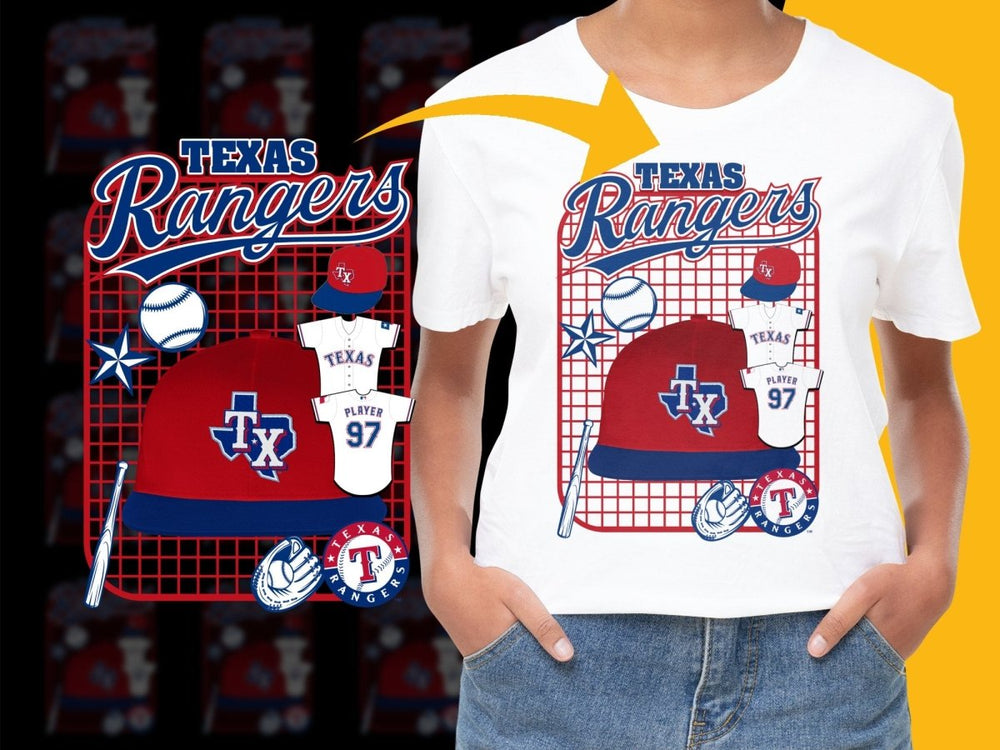 Baseball Cap Texas Rangers PNG File - Teepew