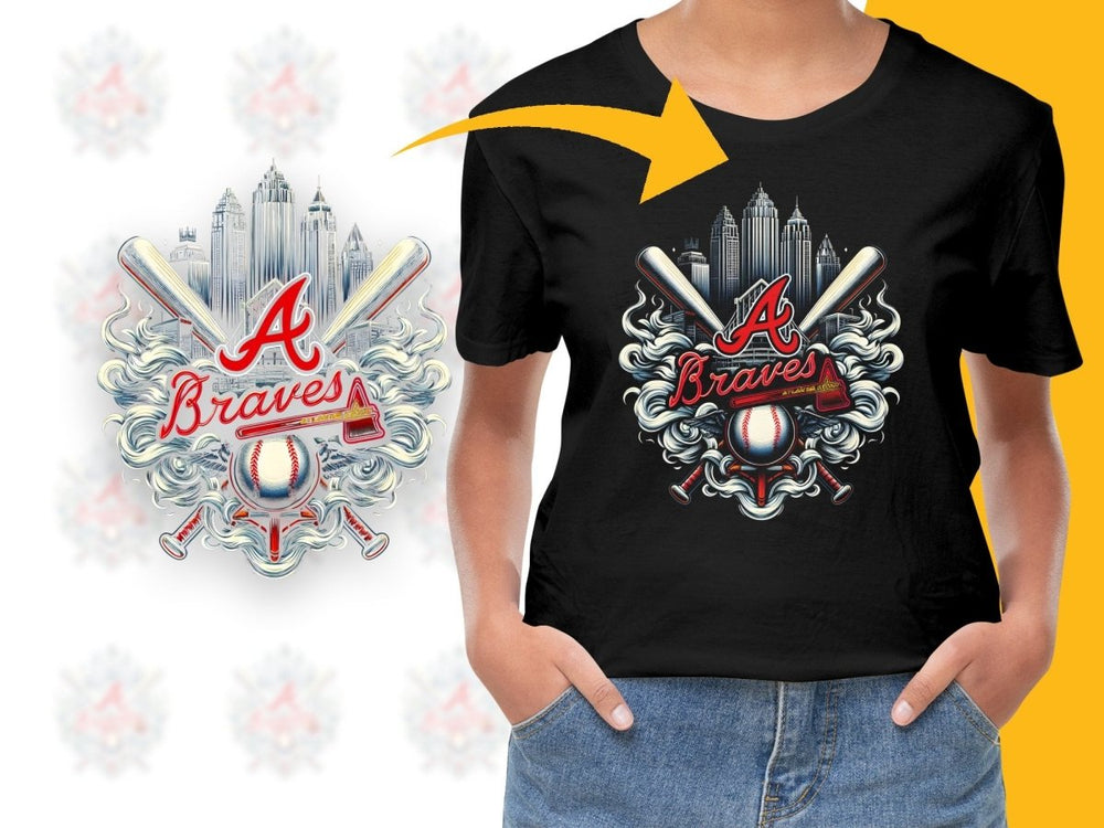 Baseball Smoke Atlanta Braves Team PNG File - Teepew