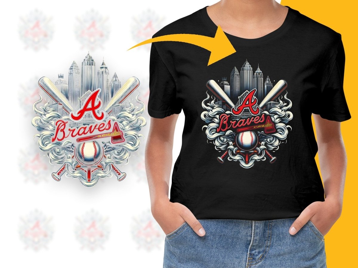 Baseball Smoke Atlanta Braves Team PNG File - Teepew
