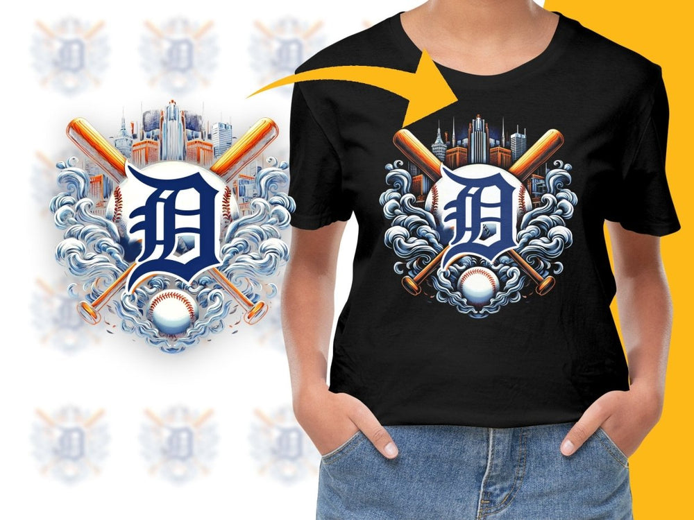 Baseball Smoke Detroit Tigers Team PNG File - Teepew