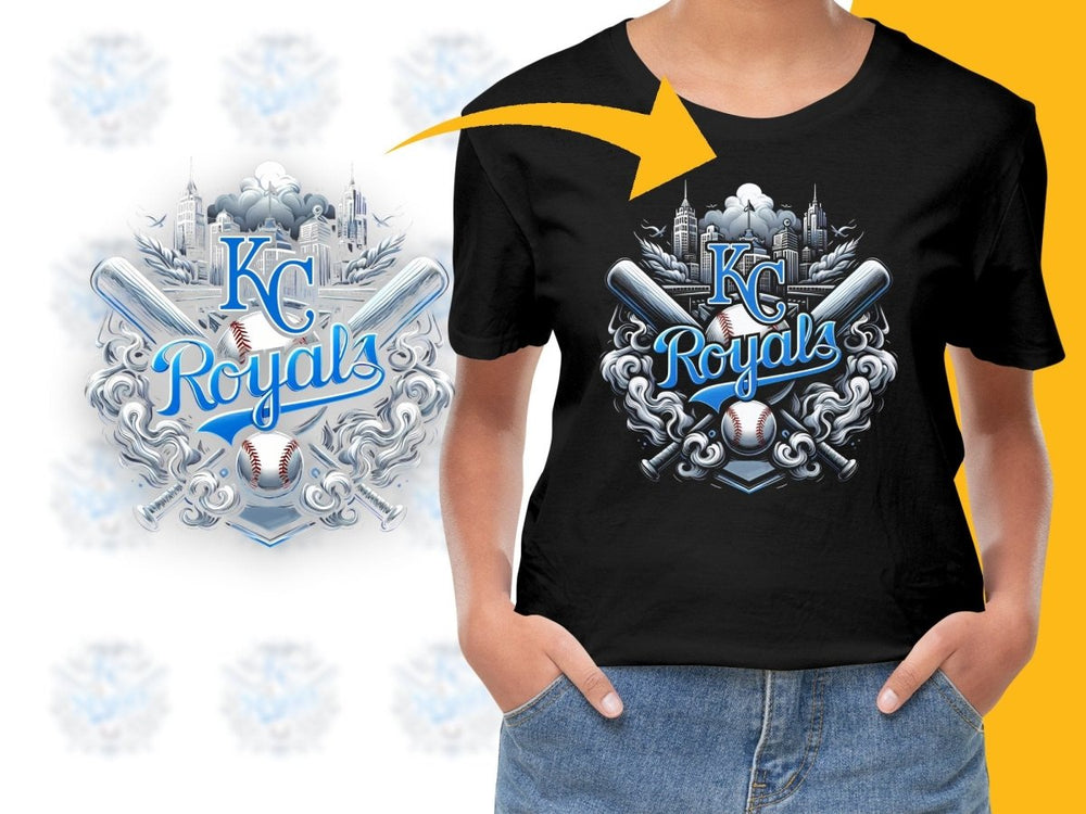 Baseball Smoke Kansas City Royals Team PNG File - Teepew