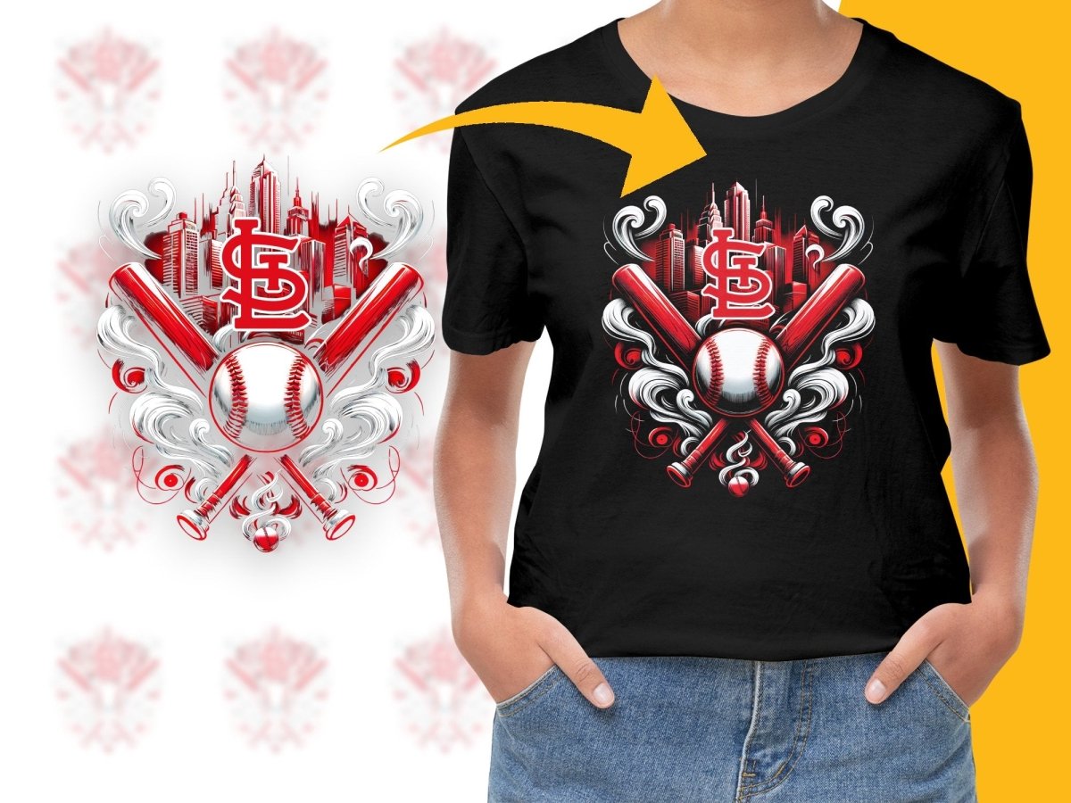 Baseball Smoke St. Louis Cardinals Team PNG File - Teepew