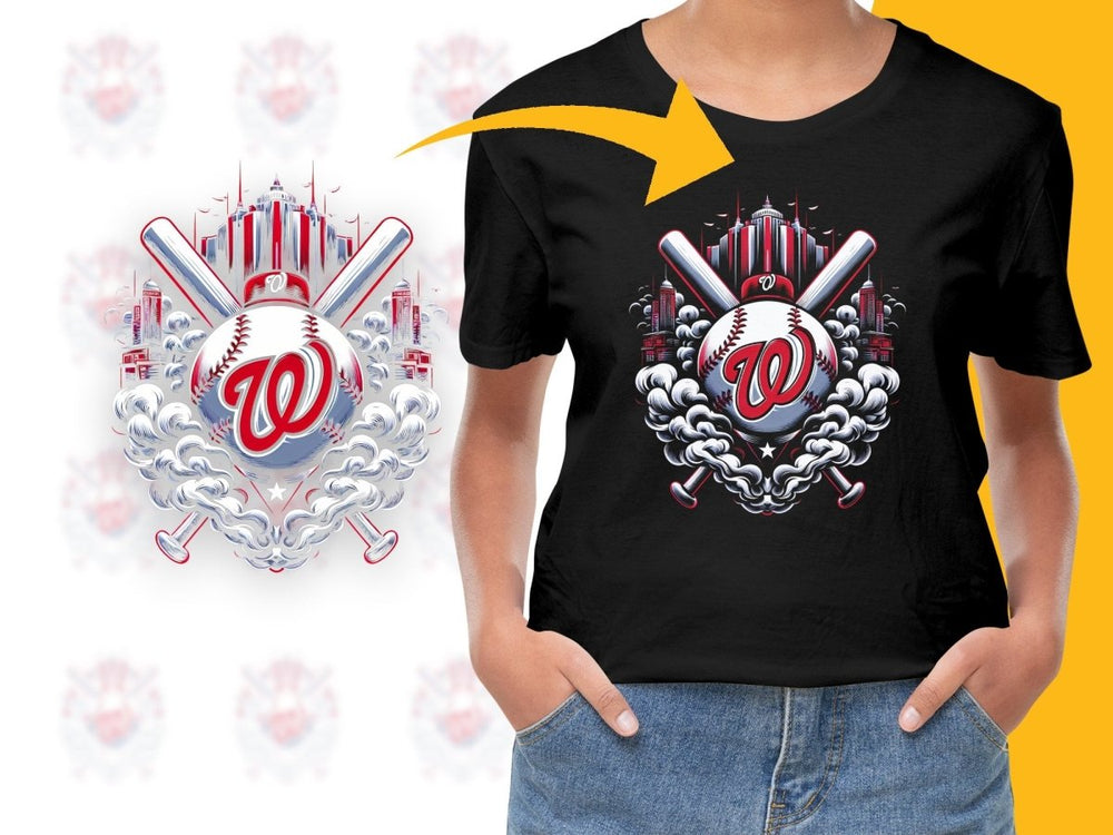 Baseball Smoke Washington Nationals Team PNG File - Teepew