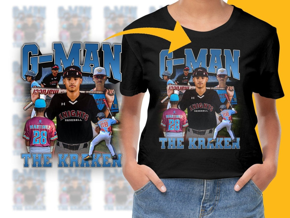 Baseball Themed G - Man The Kraken Graphic PNG File - Teepew