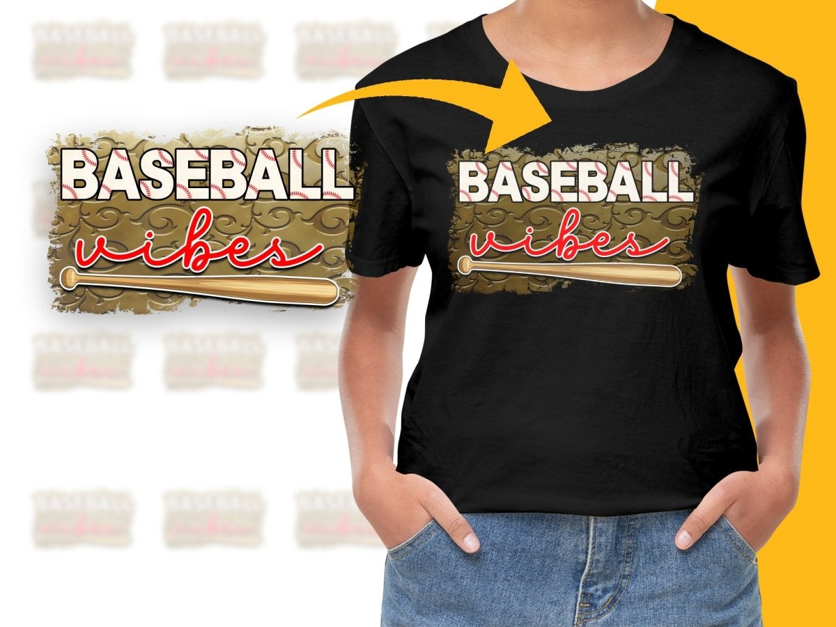 Baseball Vibes Classic Graphic Design PNG File - Teepew
