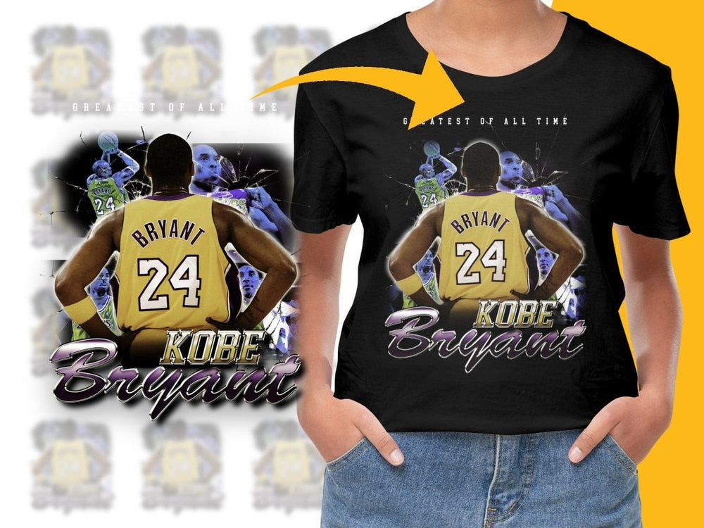 Basketball Champion Kobe Bryant Los Angeles Lakers Bootleg Graphic PNG File - Teepew