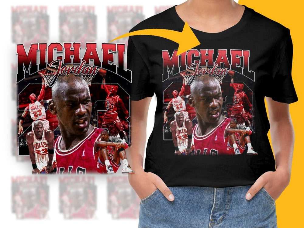Basketball Legend Chicago Bulls Michael Jordan Bootleg Graphic PNG File - Teepew