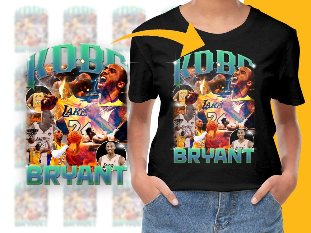 Basketball Legend Lakers Superstar Kobe Bryant Bootleg PNG File - Teepew