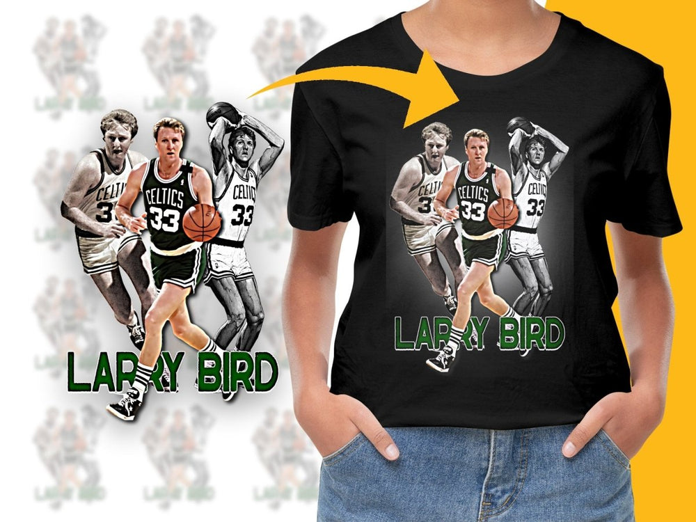 Basketball Legend Larry Bird Boston Celtics Bootleg PNG File - Teepew