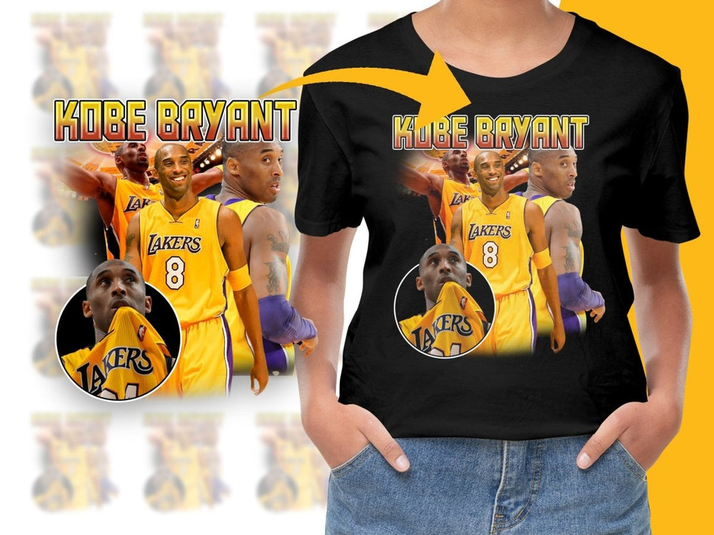 Basketball Legend Player Kobe Bryant Los Angeles Lakers Bootleg PNG File - Teepew