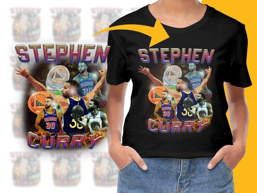 Basketball Legend Stephen Curry Highlights Bootleg PNG File - Teepew