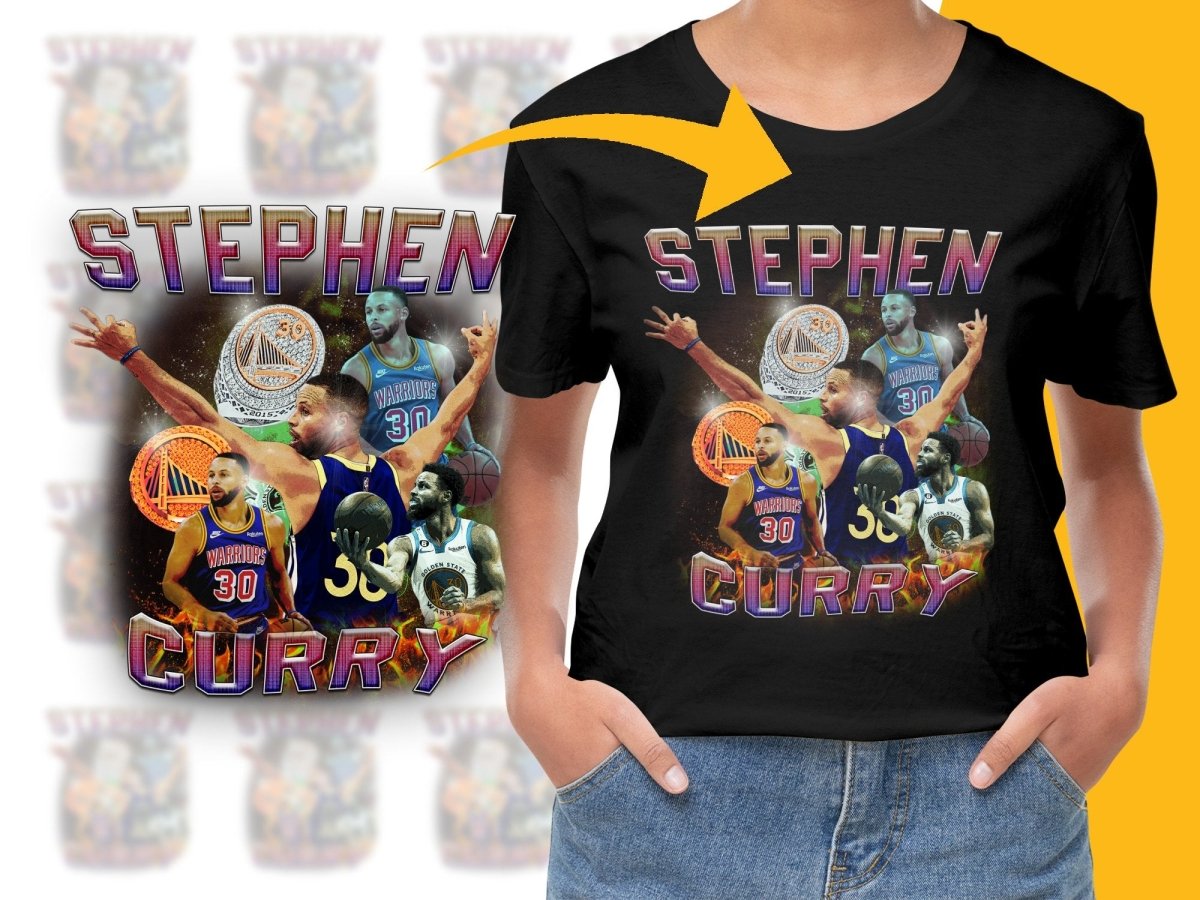 Basketball Legend Stephen Curry Highlights Bootleg PNG File - Teepew