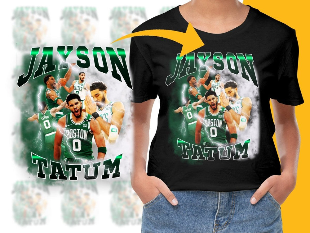 Basketball Star Jayson Tatum Boston Celtics Bootleg PNG File - Teepew