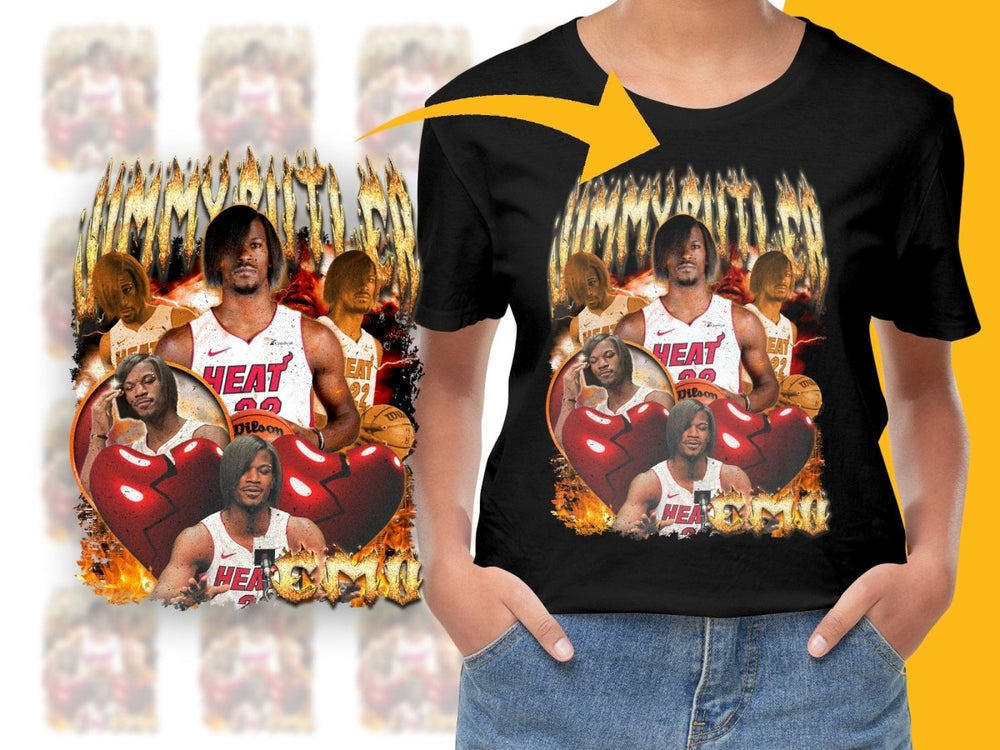 Basketball Star Jimmy Butler Miami Heat Bootleg Graphic PNG File - Teepew