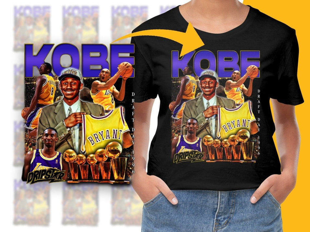 Basketball Star Los Angeles Lakers Kobe Bryant Bootleg PNG File - Teepew