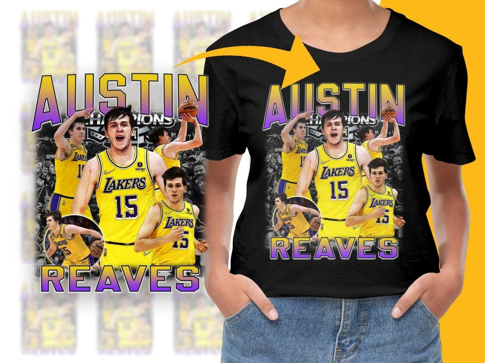 Basketball Superstar Austin Reaves Los Angeles Lakers Bootleg PNG File - Teepew
