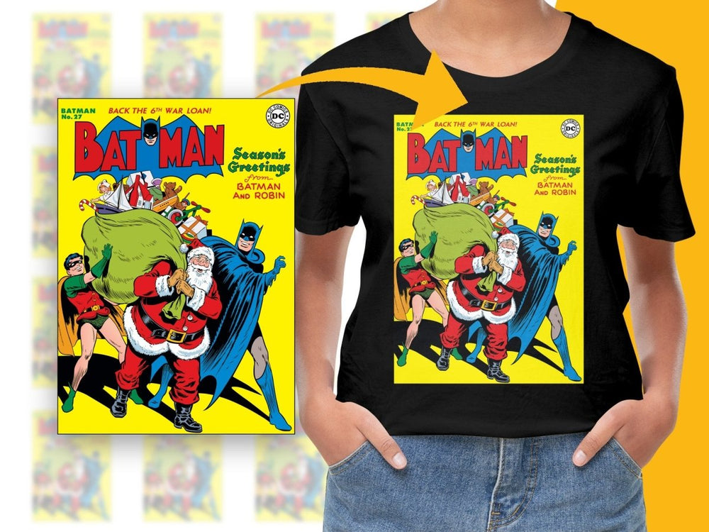 Batman and Robin Christmas Season Greetings PNG File - Teepew