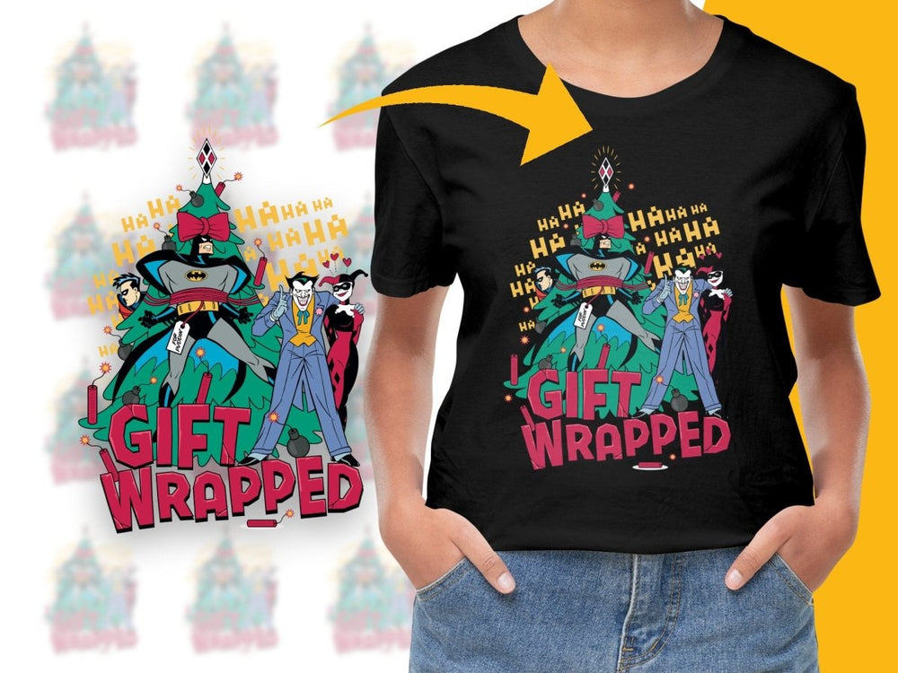 Batman Christmas Gift Wrapped Graphic PNG File - Teepew