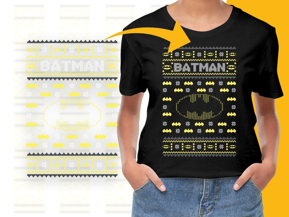 Batman Christmas Holiday Themed Novelty PNG File - Teepew