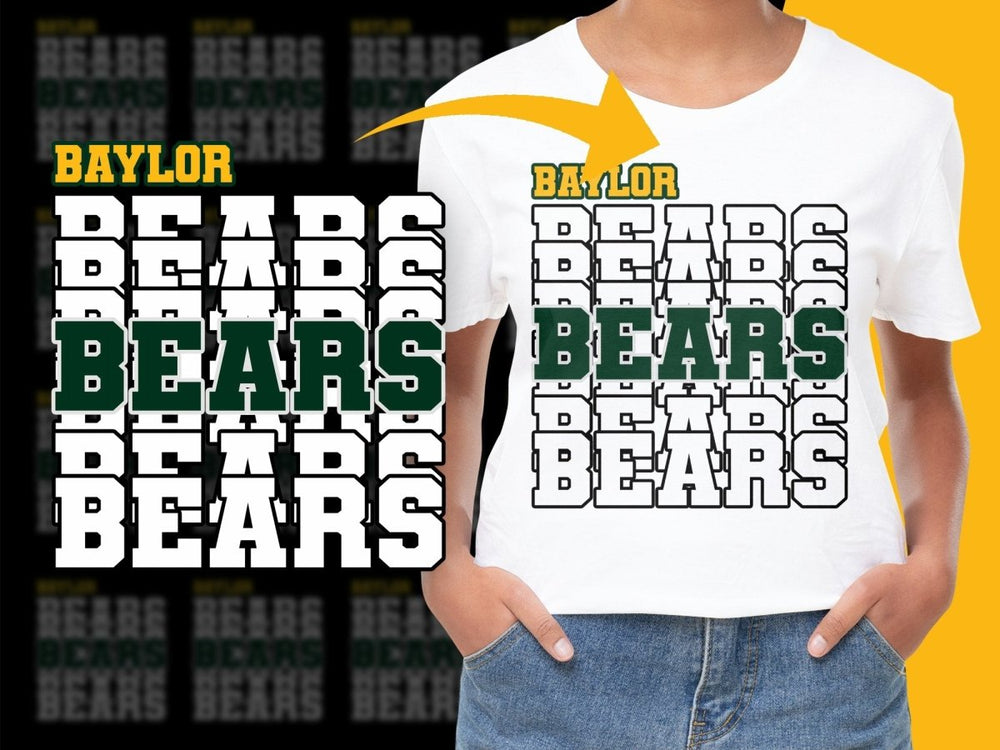 Baylor Bears NCAA College PNG File - Teepew
