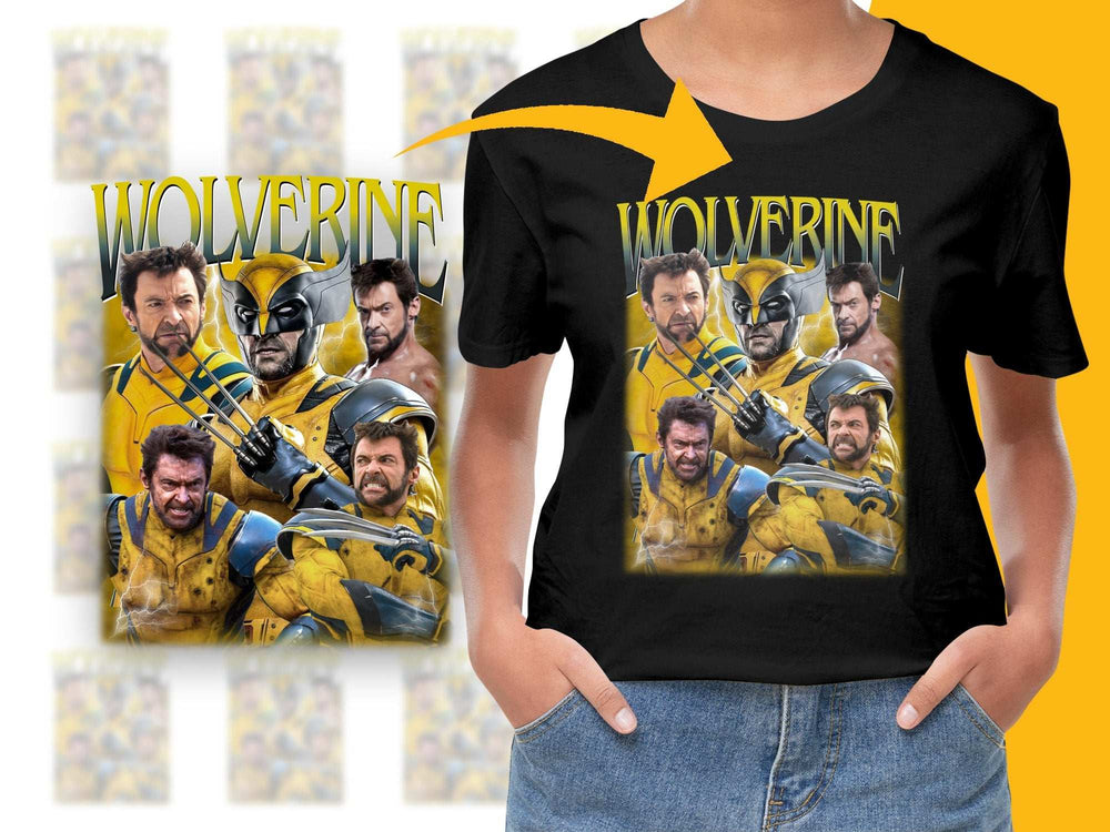 Wolverine Comic Book Style T-Shirt, Superhero Graphic Tee, Marvel Character Inspired Shirt, Men's and Women's Sizes Available