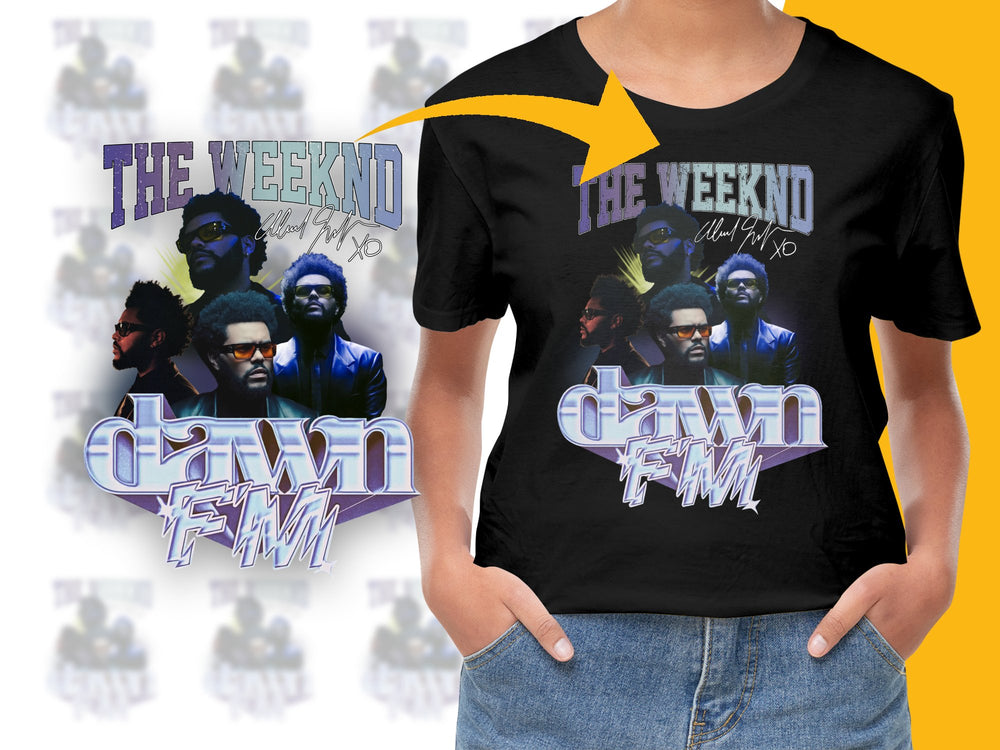 The Weeknd Dawn FM Album Cover Graphic T-Shirt, Unisex Vintage Music Tee, Pop Culture Apparel, Fan Merchandise, Gift Idea