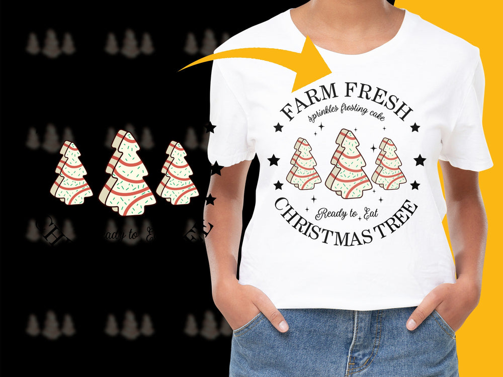 Farm Fresh Christmas Tree T-Shirt, Festive Holiday Apparel, Winter Fashion, Graphic Tee for All Ages
