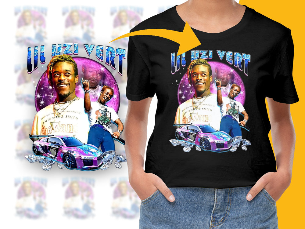 Lil Uzi Vert Graphic T-Shirt, Hip Hop Artist Tee, Music Fan Merch, Colorful Rapper Shirt, Unisex Clothing, Trendy Design Top