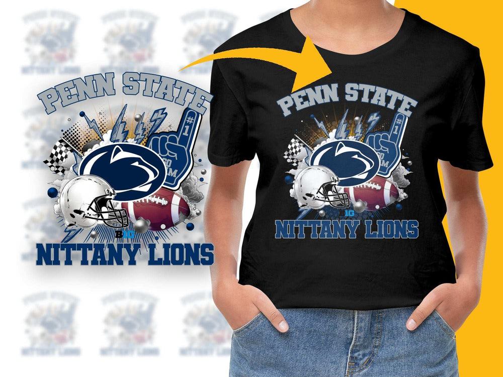 Penn State Nittany Lions Graphic T-Shirt, College Football Tee, Sports Fan Apparel, Casual Wear