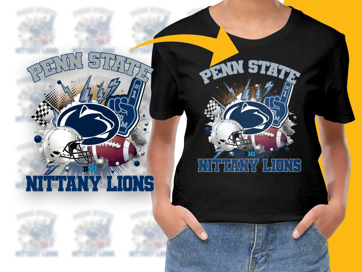 Penn State Nittany Lions Graphic T-Shirt, College Football Tee, Sports Fan Apparel, Casual Wear