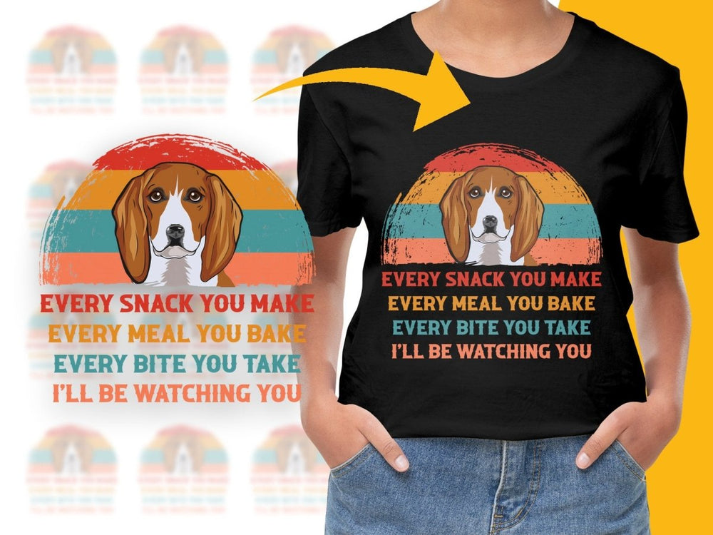 Beagle Dog Watching You Graphic PNG File - Teepew