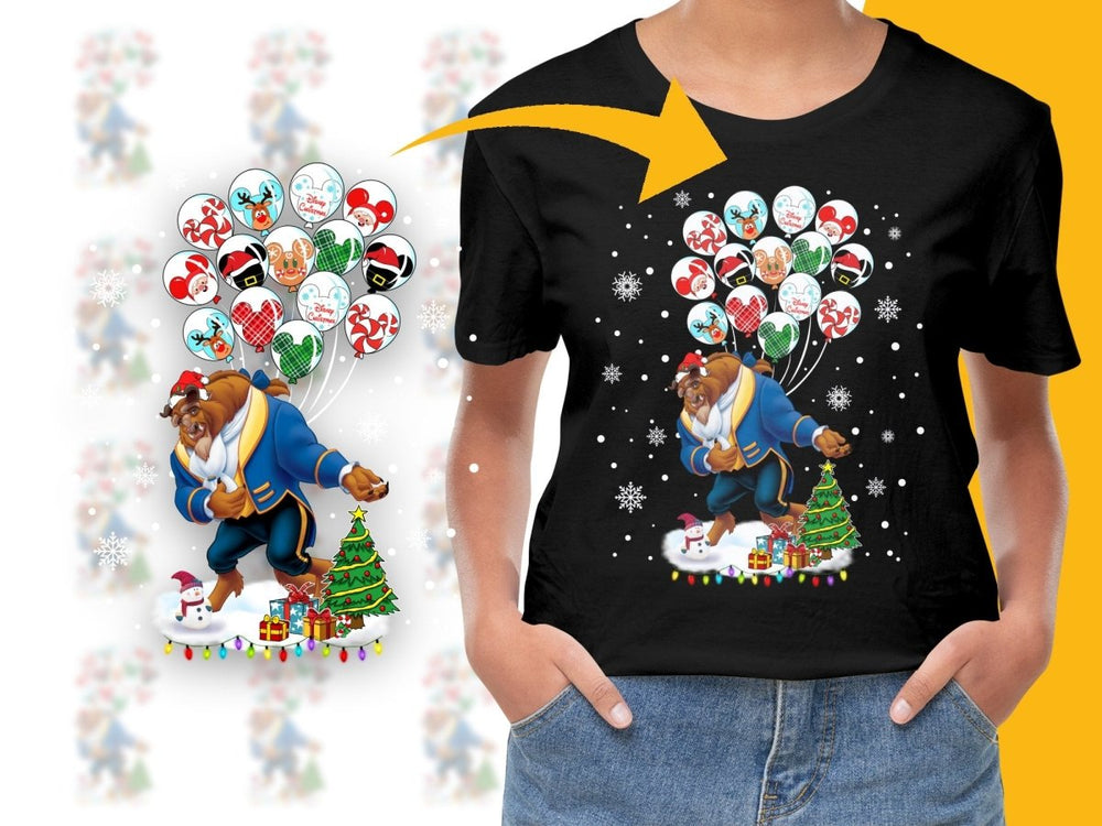 Beast Christmas Balloons and Presents Festive PNG File - Teepew