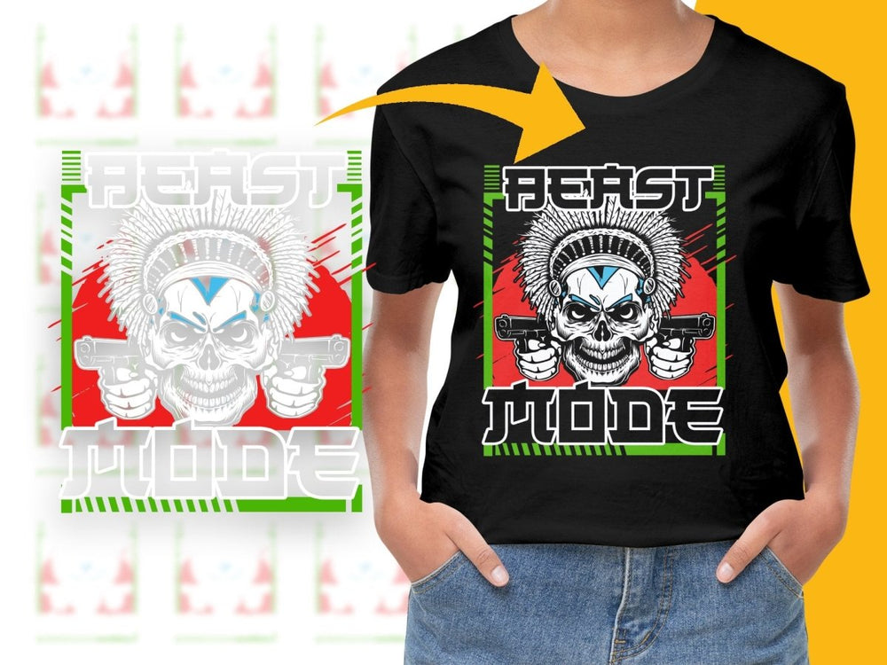 Beast Mode Skull Warrior Anime PNG File - Teepew
