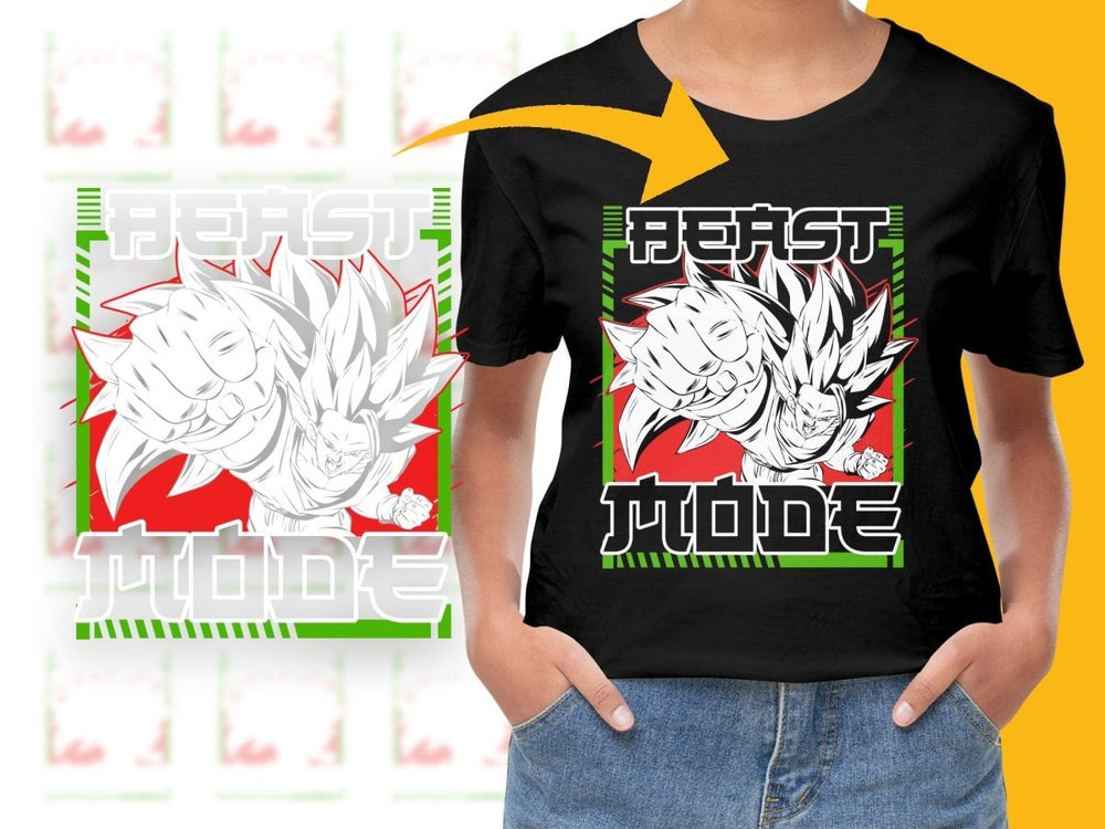 Beast Mode Super Saiyan Goku Anime Graphic PNG File - Teepew