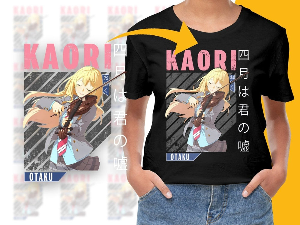 Beautiful Kaori Violin Anime Character PNG Digital - Teepew