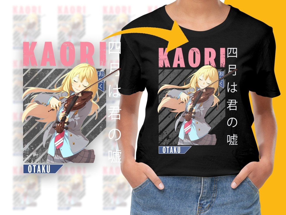 Beautiful Kaori Violin Anime Character PNG Digital - Teepew