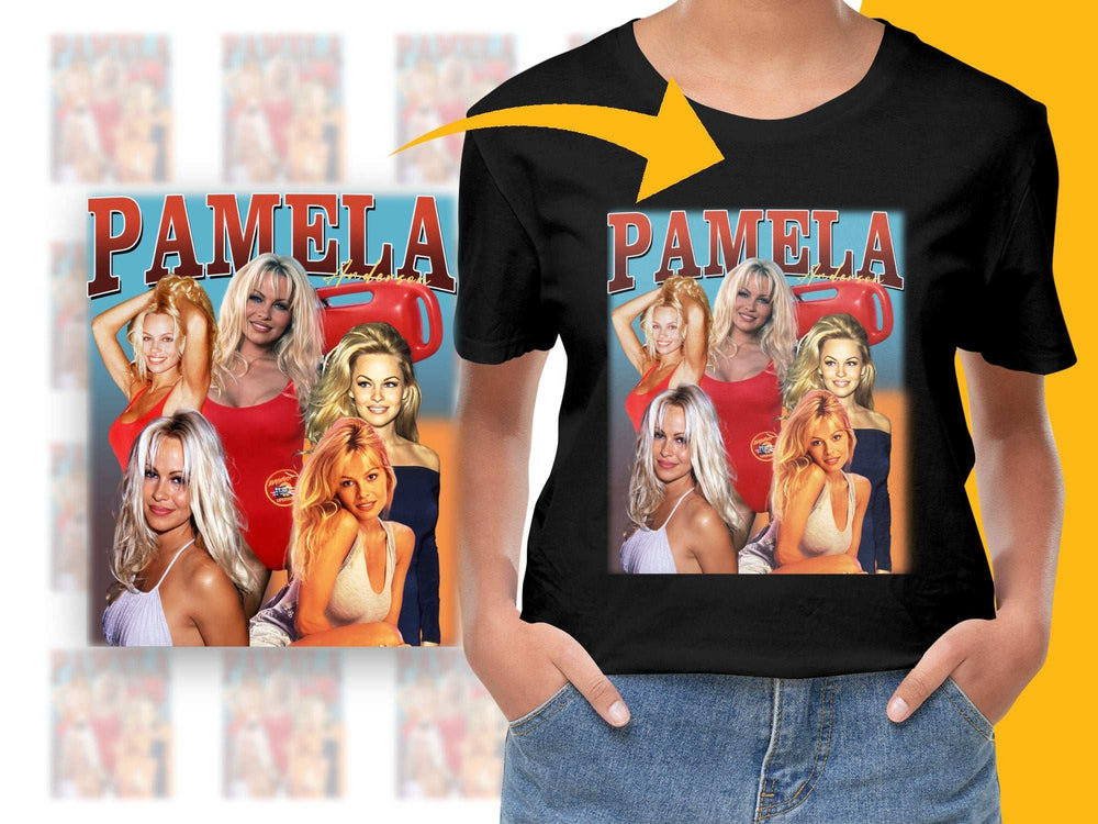 Pamela Anderson Retro Style T-Shirt, Vintage TV Show Graphic Tee, Unisex 90s Pop Culture Fashion Top, Gift Idea